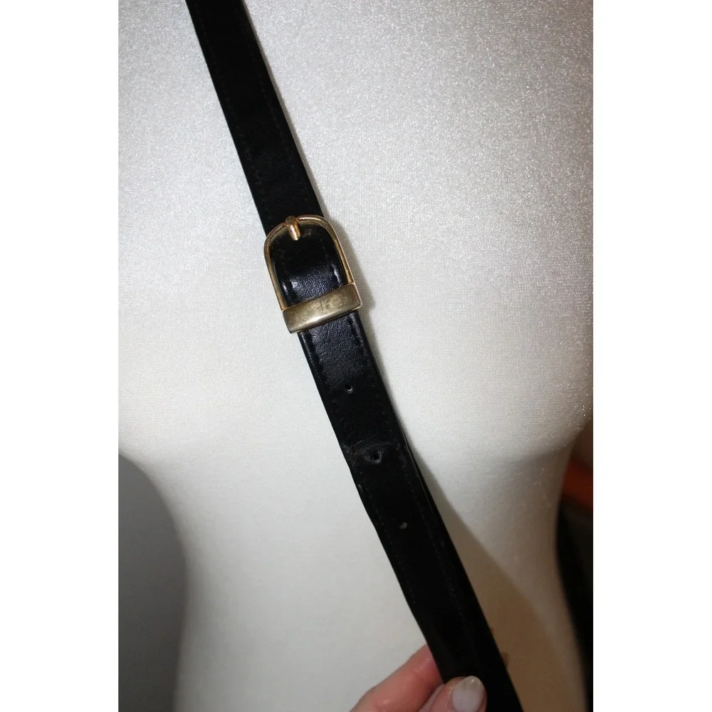 VTG Liz Claiborne Black‎ Woven Leather Crossbody Bag Organizer Purse